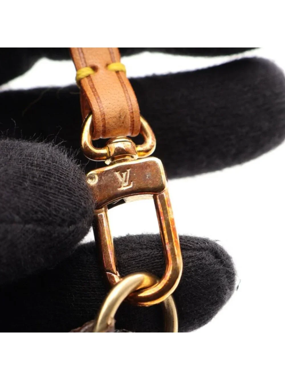 Louis Vuitton Pochette Accessory Soir Canvas Leather Handbag